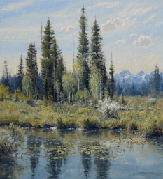 Original Painting, Maytime by Robert Peters