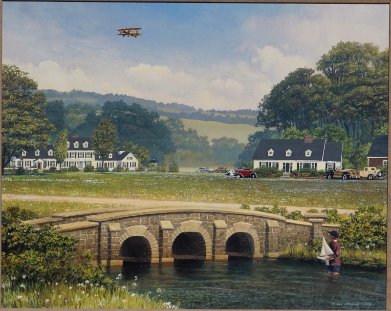 Original Painting, Apple Creek Yacht Club by William S. Phillips