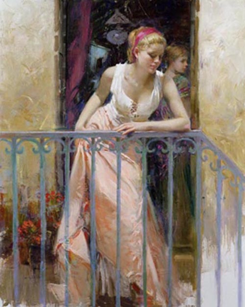 At The Balcony by Pino
