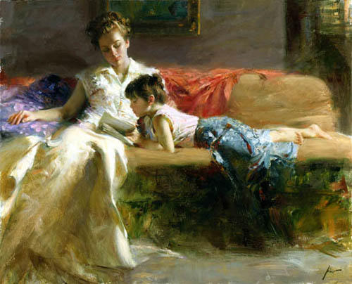 Late Night Reading by Pino