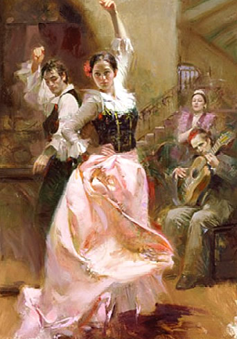 Dancing in Barcelona by Pino