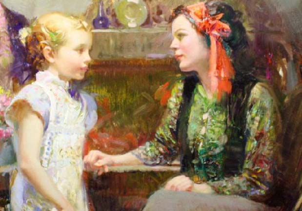Original Painting, Generations of Faith by Pino