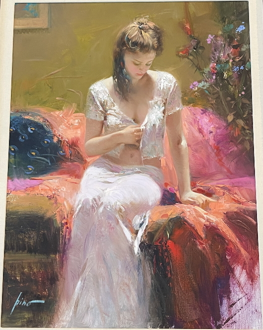 Original Painting, Into the Night II by Pino