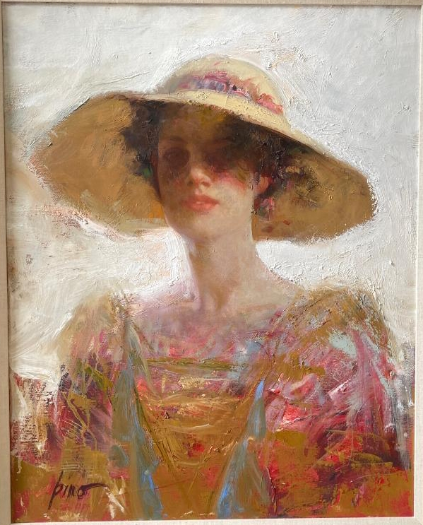 Original Painting, Woman of Mystery by Pino