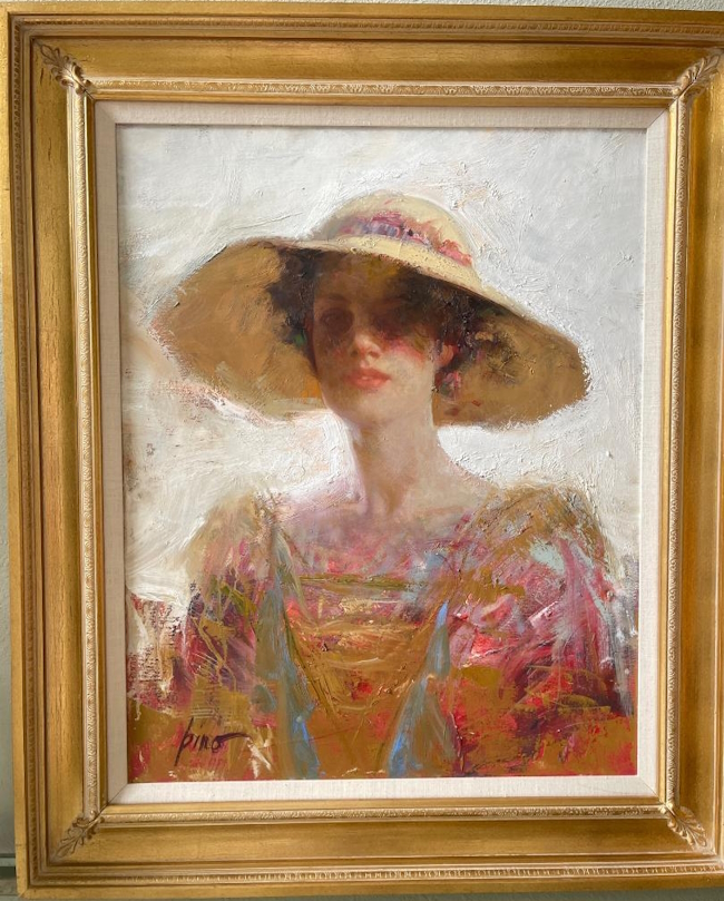 Original Painting, Woman of Mystery by Pino