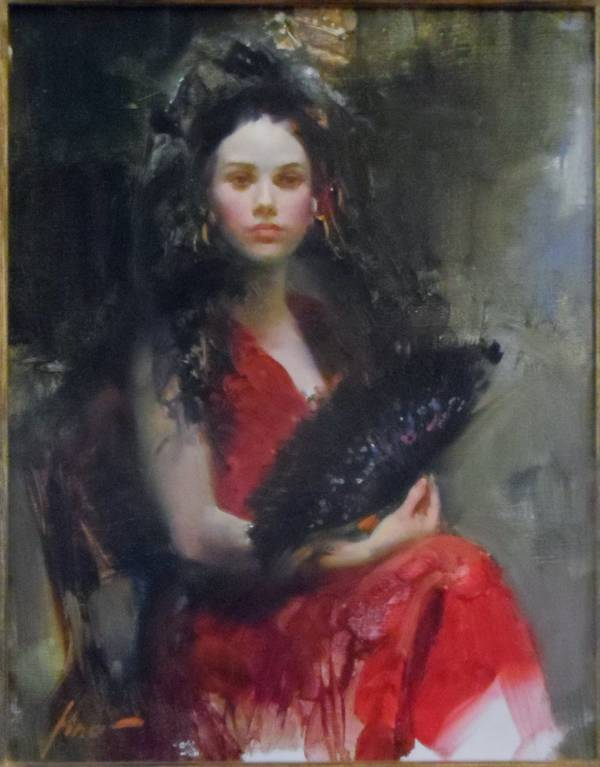 Original Painting, The Flamenco Dancer by Pino