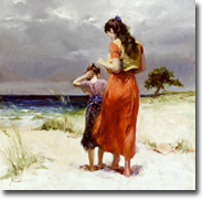 Yellow Shawl by Pino