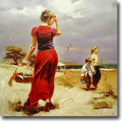 Seaside Gathering by Pino