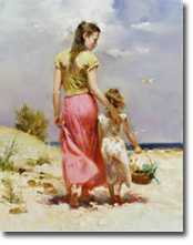 Seaside Walk by Pino