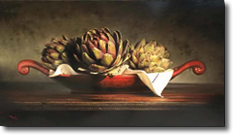 Original Painting, Artichokes by Kyle Polzin