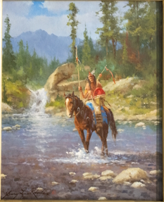 Lone Warrior, a Gary Lynn Roberts Original Painting