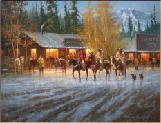 Nancy's Cafe, a Gary Lynn Roberts Original Painting