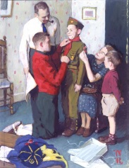 Mighty Proud Study by Norman Rockwell