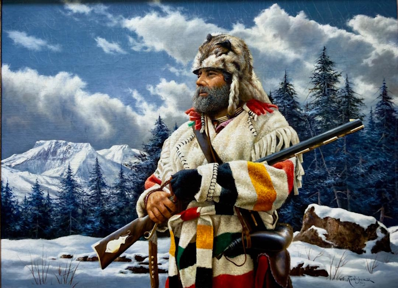 Original Painting, Mountain Man by Alfredo Rodriguez