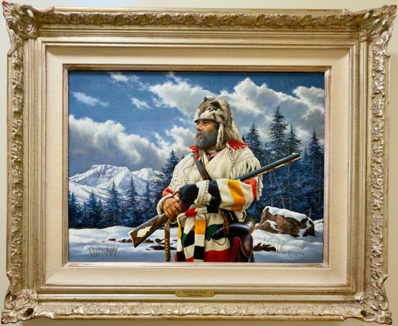 Original Painting, Mountain Man by Alfredo Rodriguez