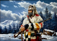 Original Painting, Mountain Man by Alfredo Rodriguez