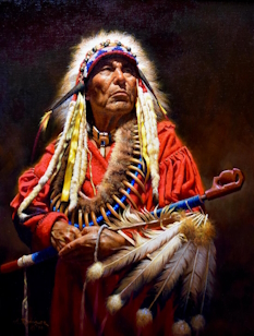 Original Painting, The Wise One by Alfredo Rodriguez