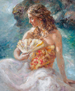 Placidez Original Painting by Royo