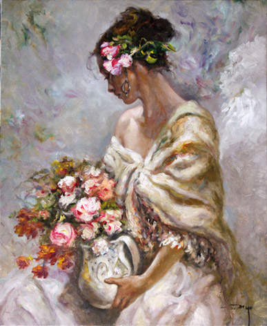 Suave Original Painting by Royo
