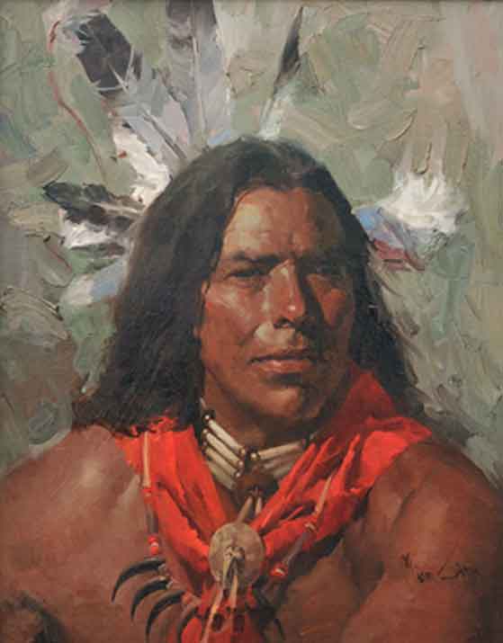 Original Painting, Lakota Spirit by Mian Situ