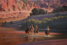 Original Painting, Creek Crossing by Mian Situ