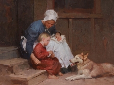 Original Painting, Sharing Time by Mian Situ