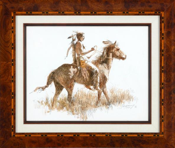 Original Painting, Sioux Scout
 by Howard Terpning