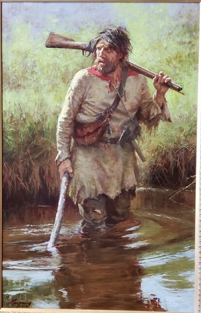 Original Painting, The Beaver Pond
 by Howard Terpning