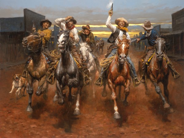 Charge of the Bar T Brigade by Andy Thomas