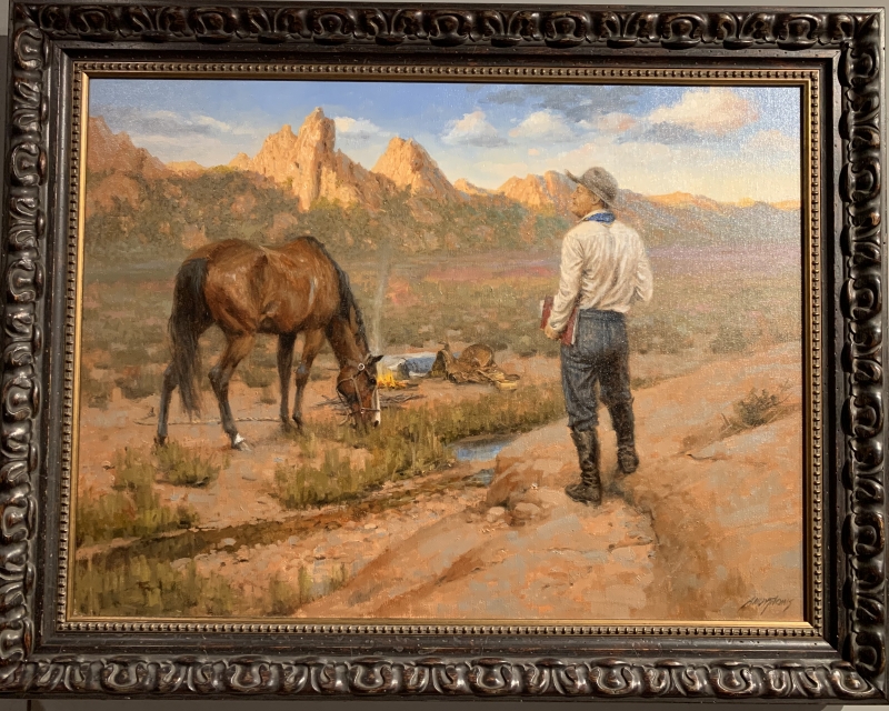 Original Painting, Remington Goes West by Andy Thomas