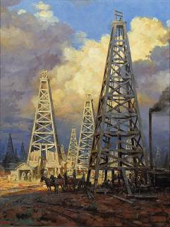 Original Painting, Black Gold by Andy Thomas