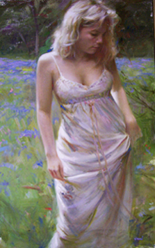 Morning Dew Original Painting by Vidan