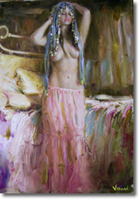 Original Painting, Boudoir by Vidan