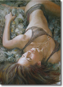 Original Painting, Sensual Awakening by Vidan