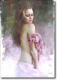 Original Painting, Sure Of Herself by Vidan