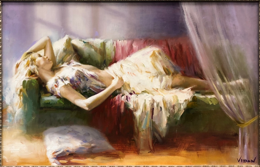 Lazy Afternoon Original Painting by Vidan