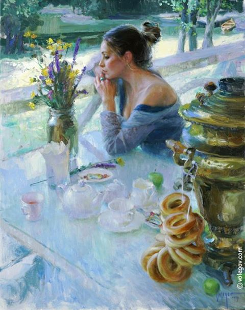 Listening Chopin
 Original Painting by Vladimir Volegov