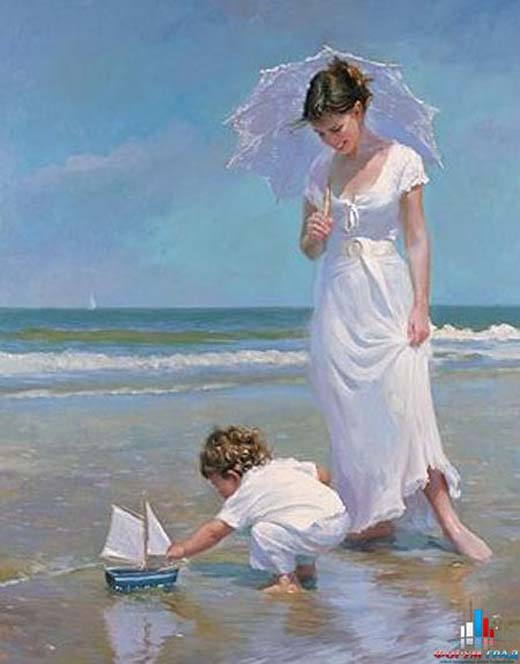 Sailing Vessels
 Original Painting by Vladimir Volegov