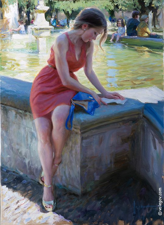 The Letter
 Original Painting by Vladimir Volegov