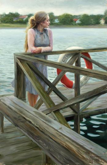 Near Gta Canal
 Original Painting by Vladimir Volegov