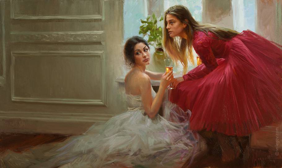 Now You Know
 Original Painting by Vladimir Volegov