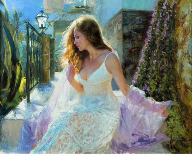 Warm Rays in Pink
 Original Painting by Vladimir Volegov