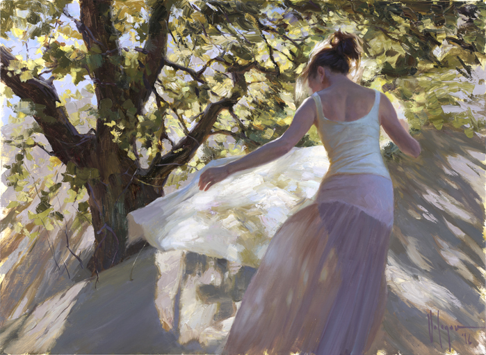 Woman in the Dunes
 Original Painting by Vladimir Volegov