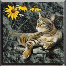 Original Painting, Cat Like by Susan von Borstel