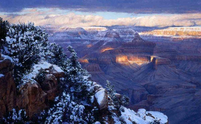 Original Painting, Winter's Opulence by Curt Walters