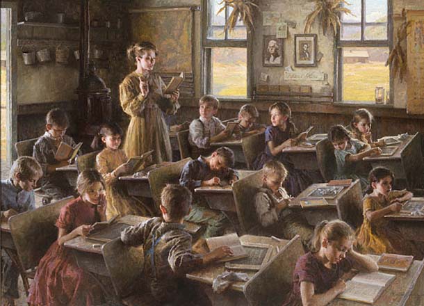 Country Schoolhouse, 1879 by Morgan Weistling by Morgan Weistling