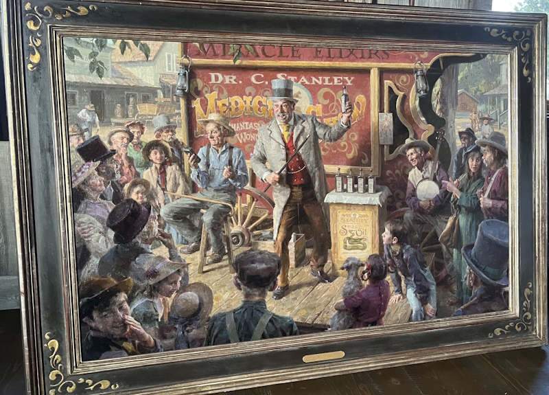 Original Painting, The Snake Oil Salesman
 by Morgan Weistling