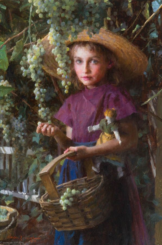 Original Painting, Vineyard Girl
 by Morgan Weistling
