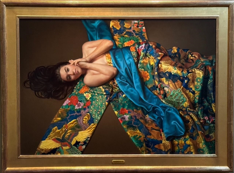 Original Painting, Harmony in Topaz, Emerald, and Blue
 by Evan Wilson